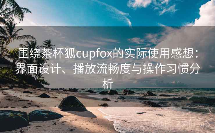 围绕茶杯狐cupfox的实际使用感想:界面设计、播放流畅度与操作习惯分析-第2张图片 围绕茶杯狐cupfox的实际使用感想:界面设计、播放流畅度与操作习惯分析-第2张图片